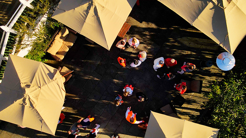 Summer Launch Party at Roche Harbor Resort Aerial