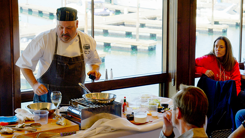 Summer Launch Party at Roche Harbor Resort Cooking