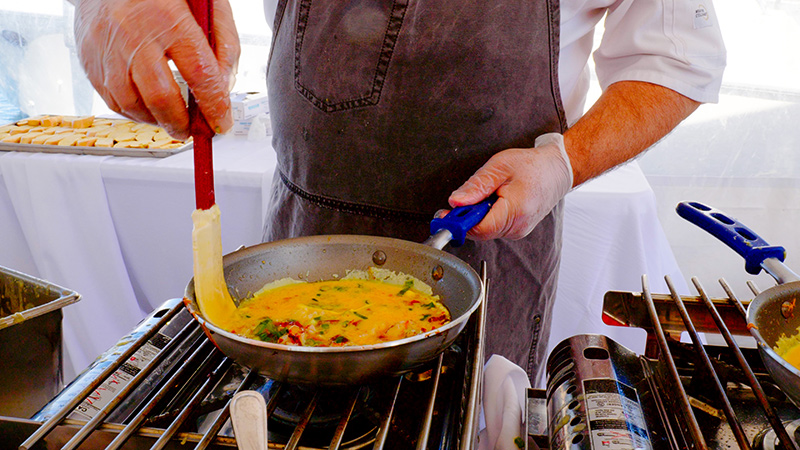 Summer Launch Party at Roche Harbor Resort Omelets