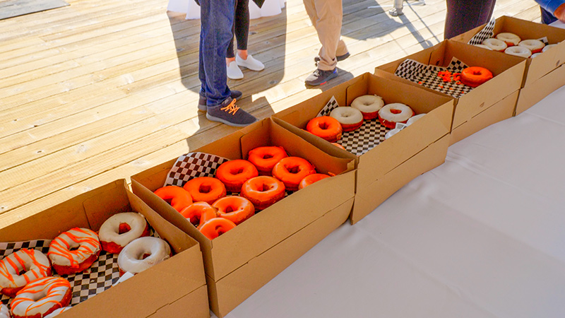 Summer Launch Party at Roche Harbor Resort Orange Donuts