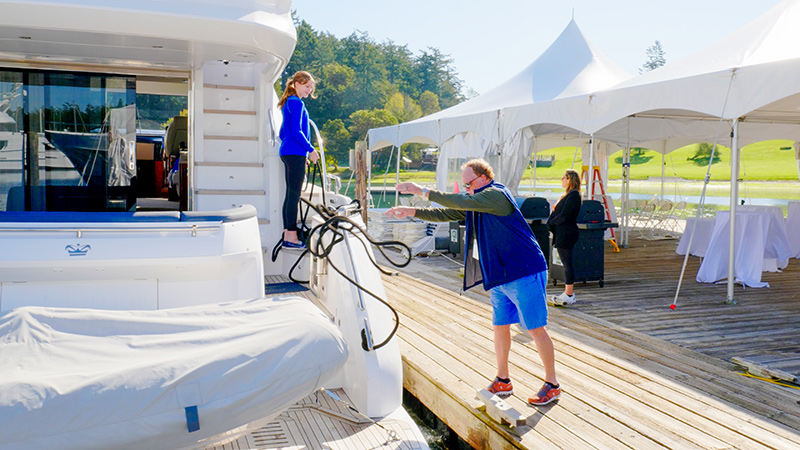 Summer Launch Party at Roche Harbor Resort Throwing Lines