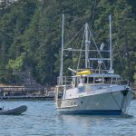 2023 Summer Launch Party at Roche Harbor Resort Boat Anchored