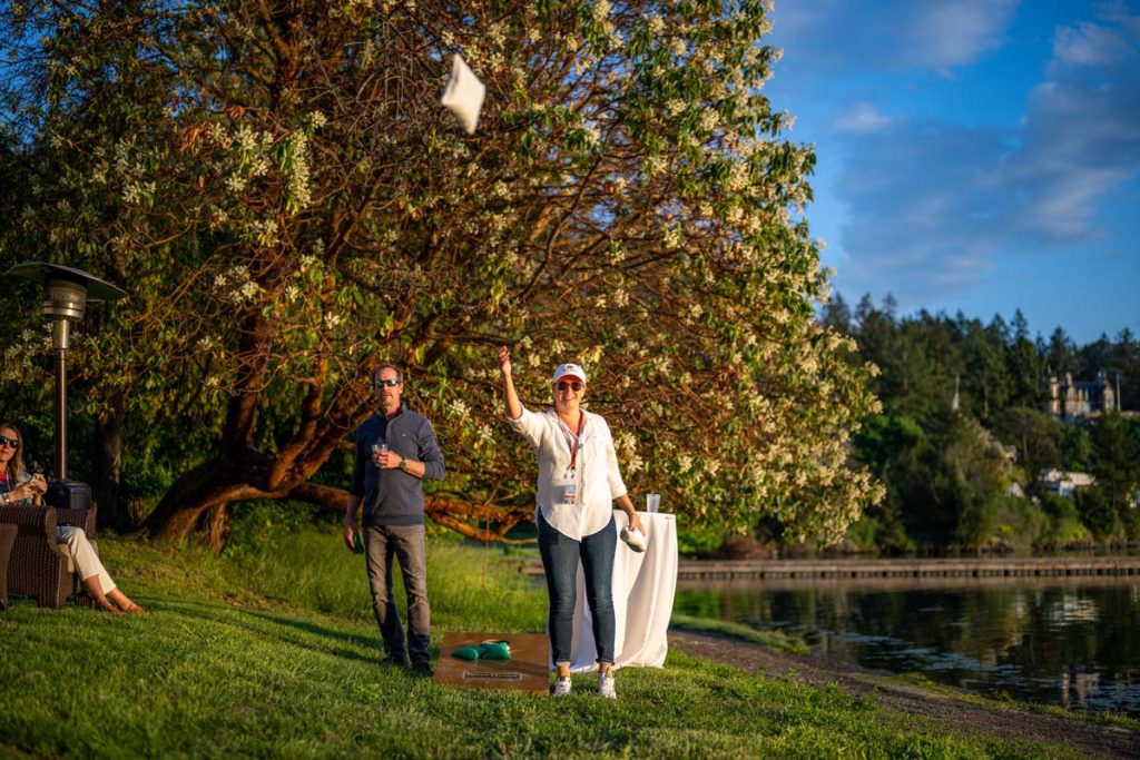 2023 Summer Launch Party at Roche Harbor Resort Cornhole