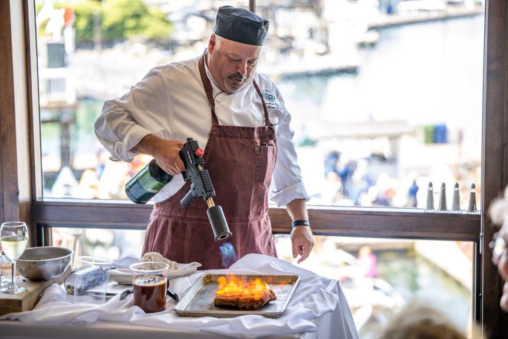 2023 Summer Launch Party at Roche Harbor Resort Cooking Demo