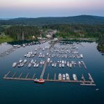 2023 Summer Launch Party at Roche Harbor Resort Aerial Marina