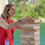 2023 Summer Launch Party at Roche Harbor Resort Jenga Fun